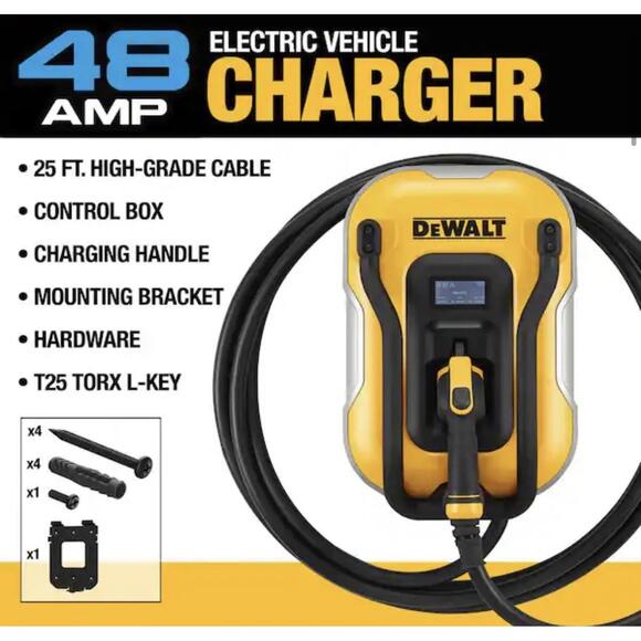 Dewalt Level-2 Wall Mounted Electric Vehicle EV Charger up to 48 Amps NIB - Picture 2 of 8